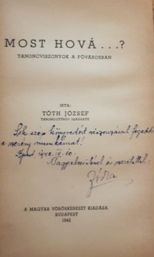 Most hov�? - Tanoncviszonyok a f�v�rosban