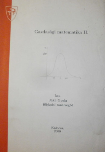 Jkli Gyula - Gazdasgi matematika II.