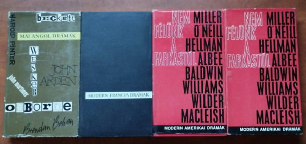 Pinter-Beckett-Arden-Mortimer Pinter Harold - 3db Dr�magy�jtem�ny : Modern amerikai dr�m�k I-II + Mai angol dr�m�k+Modern francia dr�m�k
