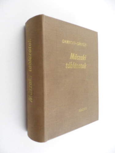 M�szaki t�bl�zatok (Hatodik �tdolgozott kiad�s.)