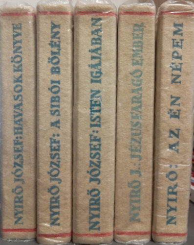 Nyírő József - Nyírő József könyvcsomag halina kötéssel (5 darab) Havasok könyve; A sibói bölény; Isten igájában; Jézusfaragó ember; Az én népem