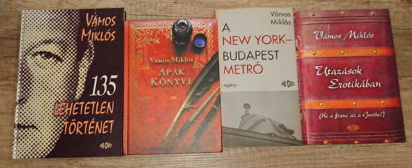 4 knyv Vmos Miklstl: 135 lehetetlen trtnet, Utazsok Erotikban, Apk knyv, A New York-Budapest metr
