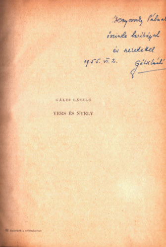 Vers s nyelv (dediklt)