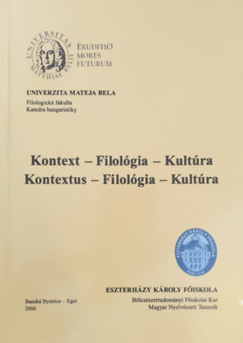 Kontextus - Filolgia - Kultra