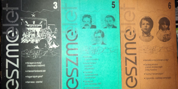 3db m az Eszmlet c. kiadvnyokbl - Tkei Ferenc (szerk.)-Eszmlet/3.; Eszmlet/5.; Eszmlet/6.