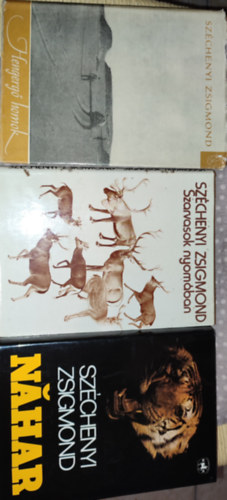 3db Szchenyi Zsigmond knyv - Nahar; Hengerg homok; Szarvasok nyomban