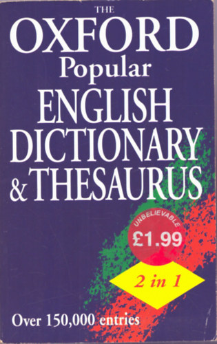 Oxford - The Oxford Popular English Dictionary