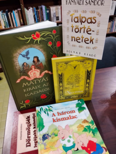 Gyerekknyv csomag 5 darabos KNYVMENT AJNLAT: Mtys kirly, az igazsgos, Drmgk legjabb kalandjai, A hrom kismalac, Talpas trtnetek, Ngy vszak (Versek vodsoknak s kisiskolsoknak)