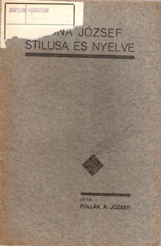 Katona Jzsef stlusa s nyelve