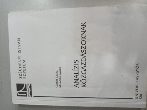 Gspr Csaba - Molnrka Gyz - Analzis kzgazdszoknak