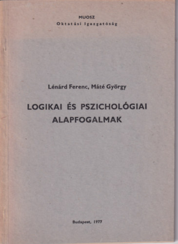 Logikai �s pszichol�giai alapfogalmak