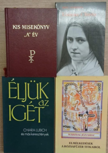 Ren Laurentin - 4 db vallsos ktet: Kis miseknyv "A" v - Lisieux-i Terz - ljk az igt - Elmlkedsek a rzsafzr titkairl