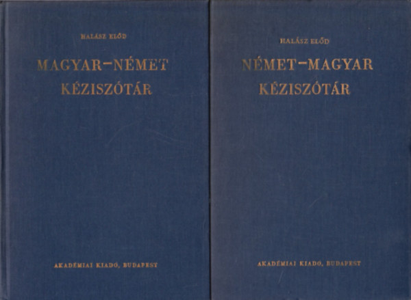 Halsz Eld - Magyar-Nmet    Nmet-Magyar kzisztr