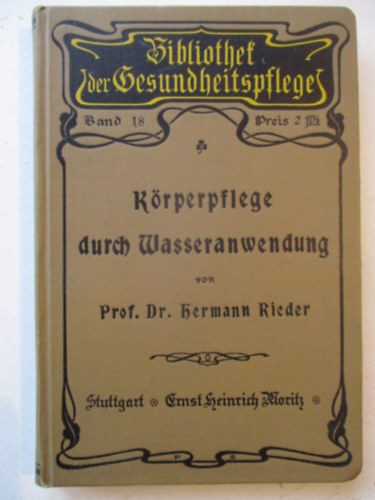 K�rperpflege durch Wasseranwendung