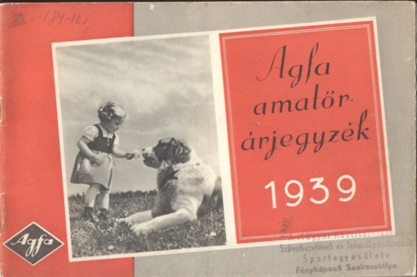 Agfa amatr rjegyzk 1939