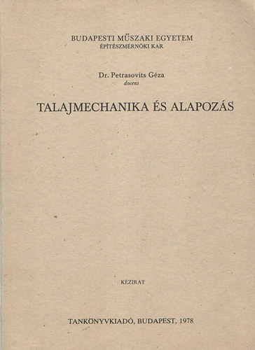 Talajmechanika s alapozs