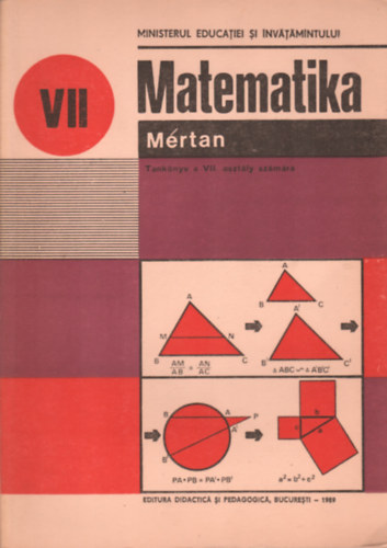 Dr. Constantin Ottescu Ion Cuculescu - Matematika mrtan - tanknyv a VII. osztly szmra