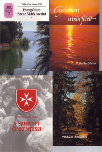 4 db vall�si t�m�j� k�tet: Gy�zelem a b�n felett - Evang�lium Szent M�rk szerint - Visszat�r�ben - A szeretet �nk�ntesei