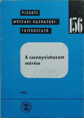 A szennyv�zhozam m�r�se