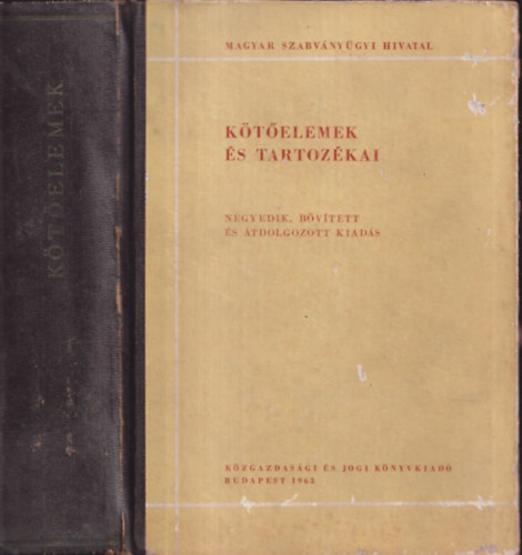 K�t�elemek �s tartoz�kai - negyedik, b�v�tett �s �tdolgozott kiad�s