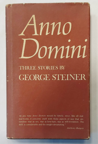 Anno Domini - Three Stories (Vilgirodalmi ktet, hrom  trtnettel, angol nyelven)