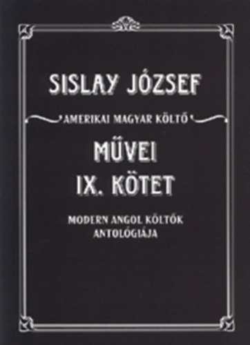 Sislay Jzsef mvei IX. ktet