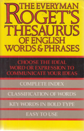 The Everyman Roget's Thesaurus on English World & Phrases