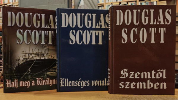 3 db Douglas Scott: Halj meg a Kirlynrt + Szemtl szemben + Ellensges vonalak