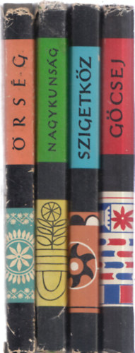 4 db. nprajzi knyv (Gcsej + Szigetkz + Nagykunsg + rsg)