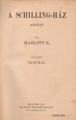 E. Marlitt - A Schilling-hz