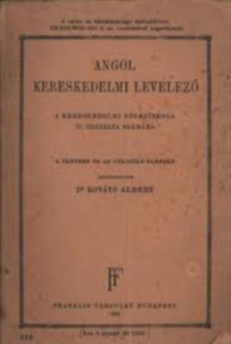 Angol kereskedelmi levelez