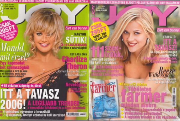 Anry Sos va  (fszerk.) - 2 db Joy magazin: IX. vfolyam 2006/3., 4. szmok