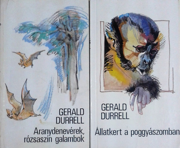 Gerald Durrell - Aranydenevrek, rzsaszn galambok + llatkert a poggyszomban (2 m)