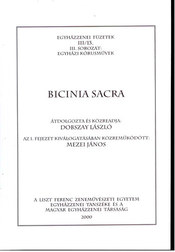 Bicinia Sacra