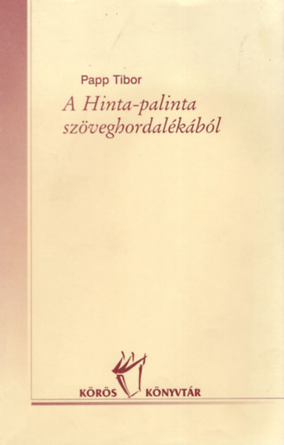 A Hinta-palinta szveghordalkbl- Szmozott 117. sz. pldny
