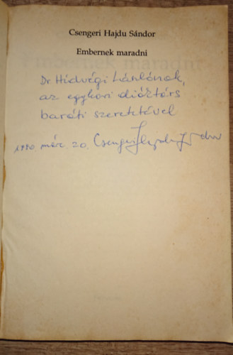 Embernek maradni