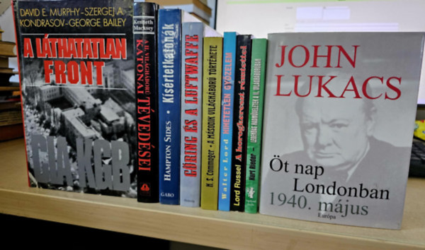 9db ktet, II. vilghbor, KNYVMENT AJNLAT: A lthatatlan front+ A II. vilghbor katonai tvedsei+ Ksrtetkatonk+ Gring s a Luftwaffe+ A msodik vilghbor trtnete+ Hihetetlen gyzelem+ A horogkereszt rmtettei