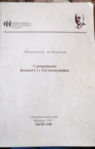 C programozs Borland C++ 3.11 krnyezetben