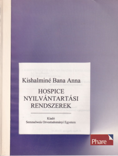 Hospice nyilvntartsi rendszerek