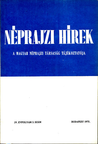 Nprajzi hrek (1975. IV. vfolyam 3. szm)
