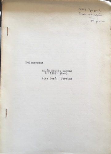 Fejr megyei Szemle 4. (1967) 38-47.