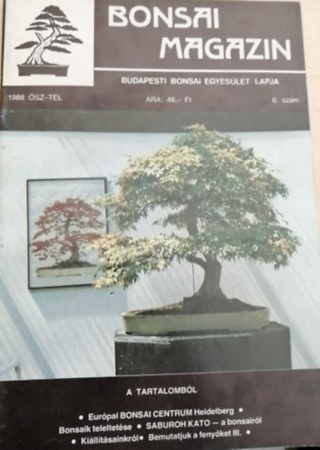 Bonsai magazin 1988 sz-tl 6. szm