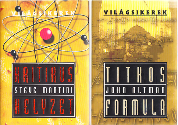 Steve Martini John Altman - Világsikerek krimik (2db.): Titkos formula + Kritikus helyzet