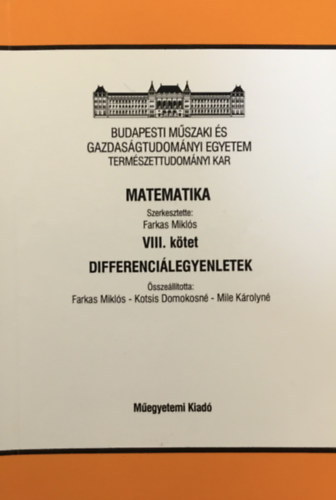 Farkas Mikls - Matematika VIII. ktet - Differrencilegyenletek