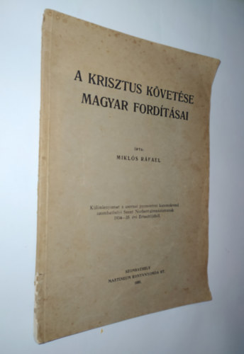 A Krisztus kvetse magyar fordtsai