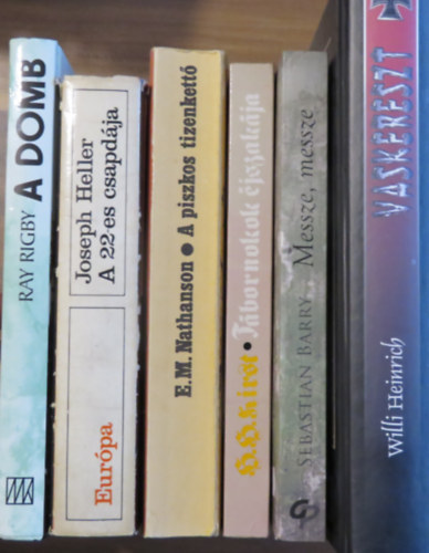 6 db hbors regny: A domb; A 22-es csapdja; A piszkos tizenkett; Tbornokok jszakja; Messze, messze; Vaskereszt