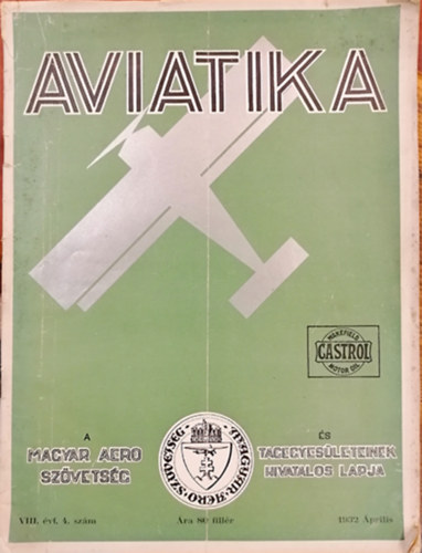 Aviatika 1932. prilis - VIII. vf. 4. szm