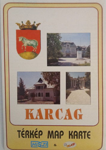 Karcag trkp map karte (magyar, nmet, angol nyelv)