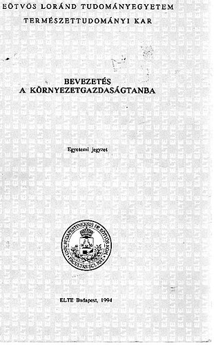 Bevezets a krnyezetgazdasgtanba