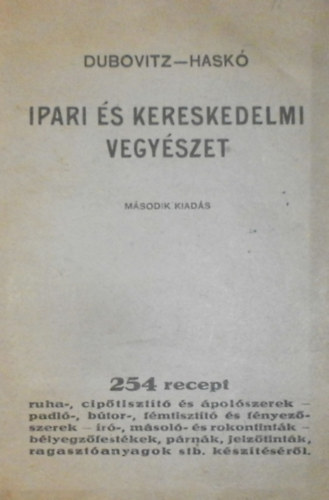 Ipari s kereskedelmi vegyszet